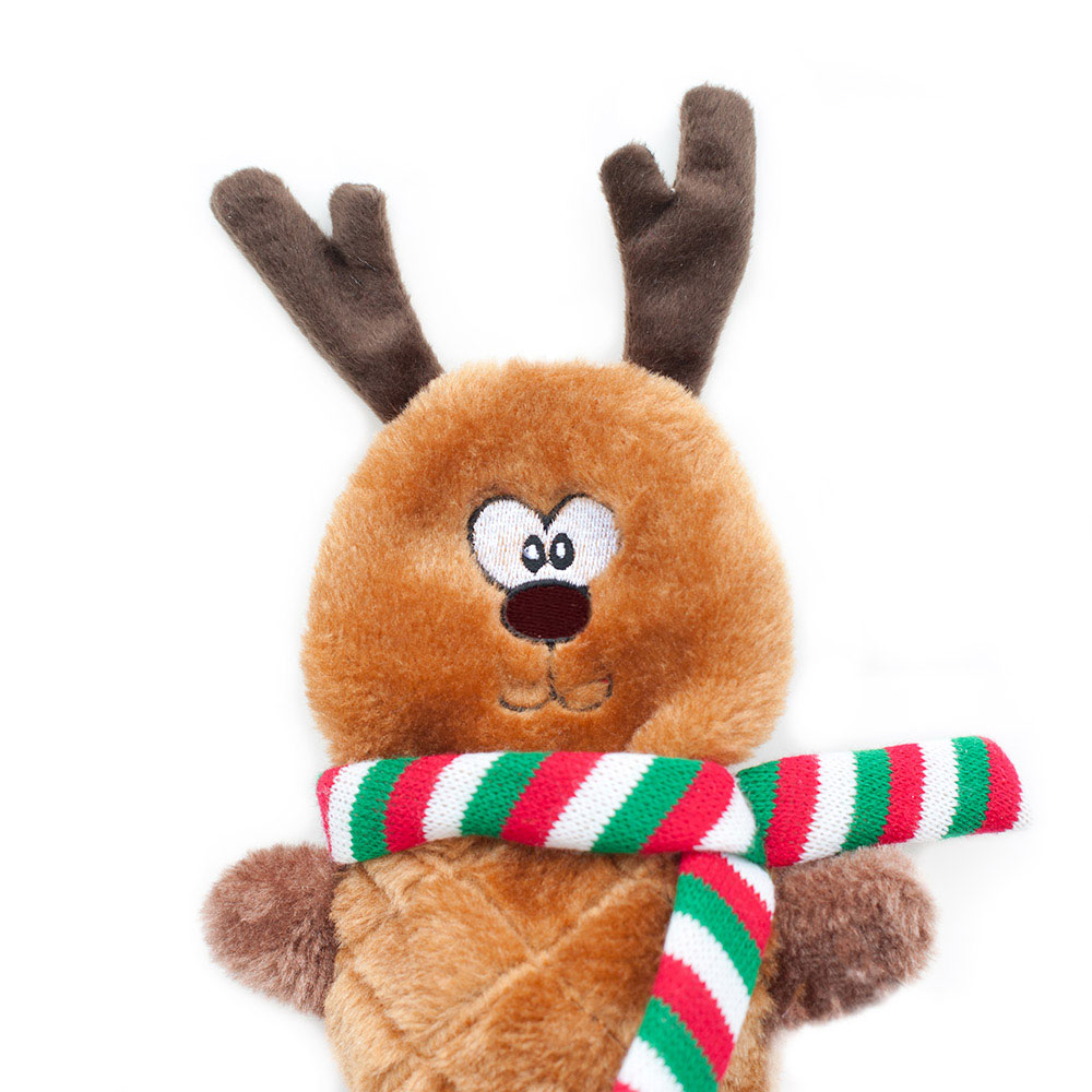 Zippy Paws Holiday Jigglerz Dog Toy, Reindeer