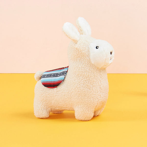 ZippyPaws Storybook Snugglerz Liam the Llama Plush Dog Toy