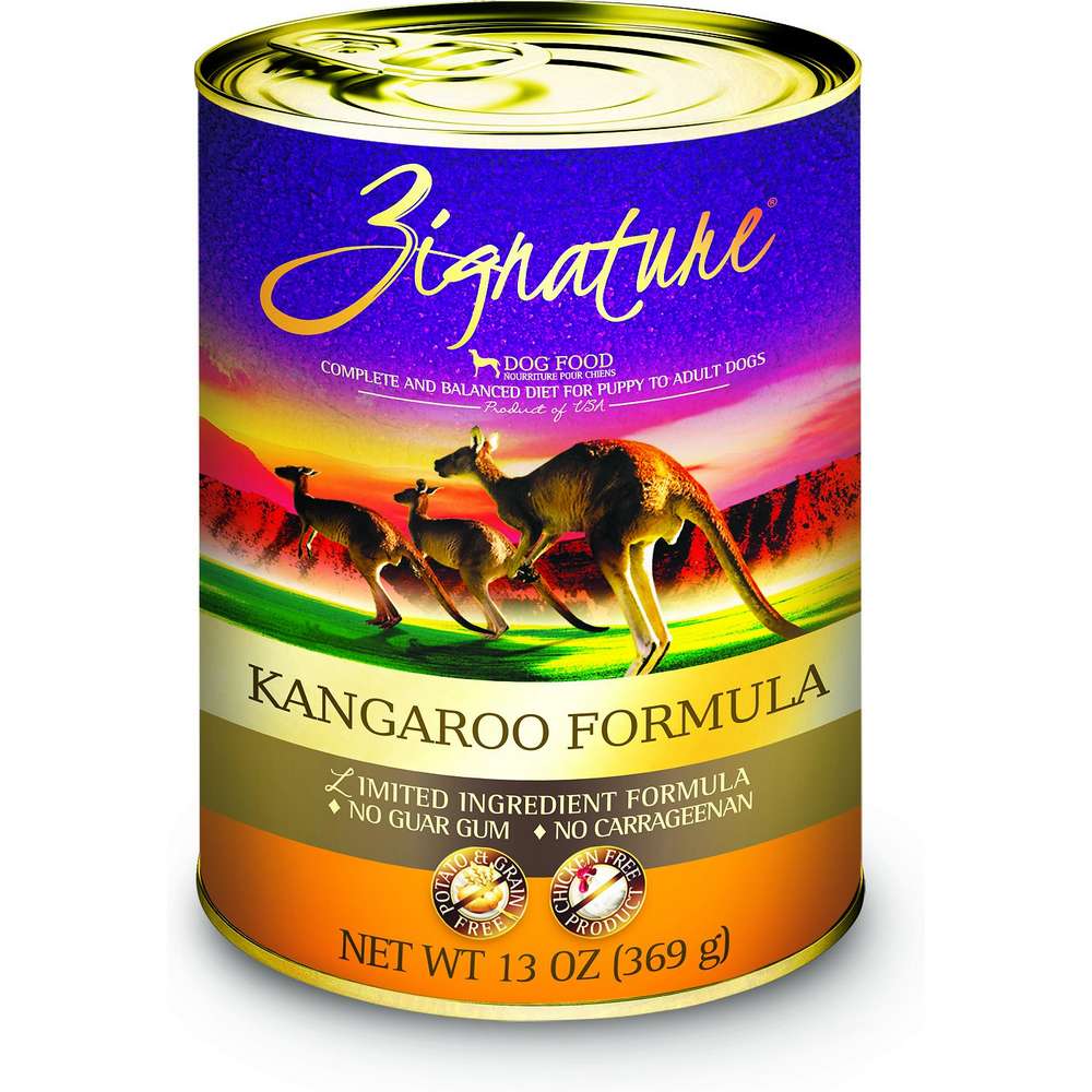 Zignature Limited Ingredient Kangaroo Formula Canned Dog Food, 12/13oz Cans