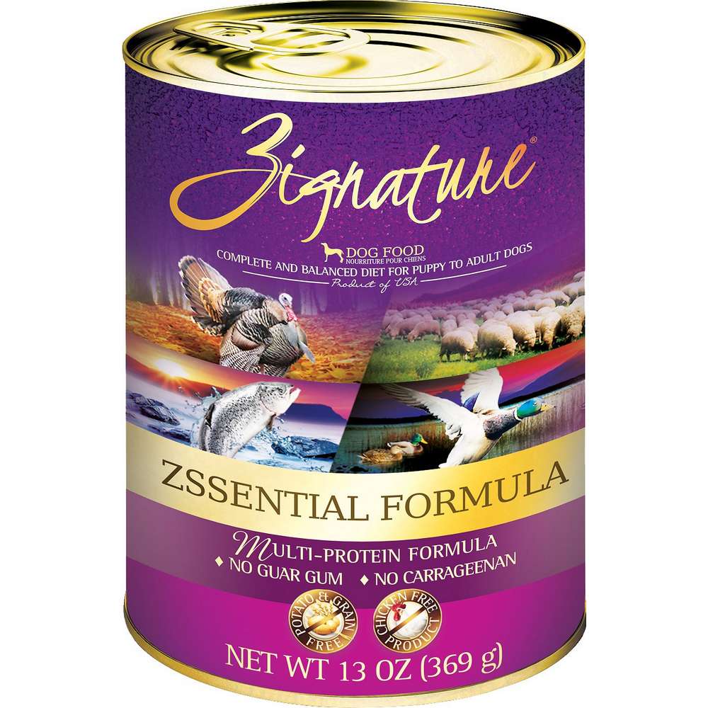Zignature Zssentials Multi Protein Formula Canned Dog Food, 12/13oz Cans