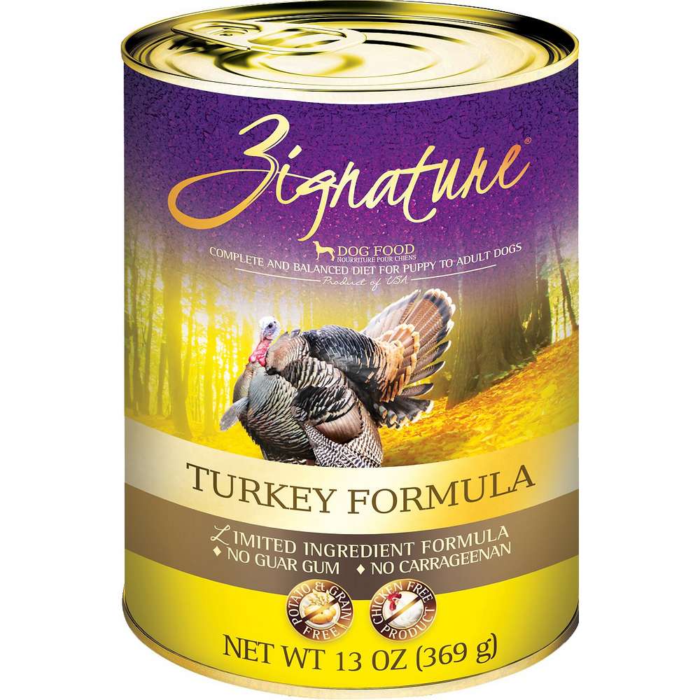 Zignature Limited Ingredient Turkey Formula Canned Dog Food, 12/13oz Cans