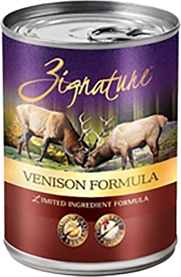 Zignature Limited Ingredient Venison Formula Canned Dog Food, 12/13oz Cans