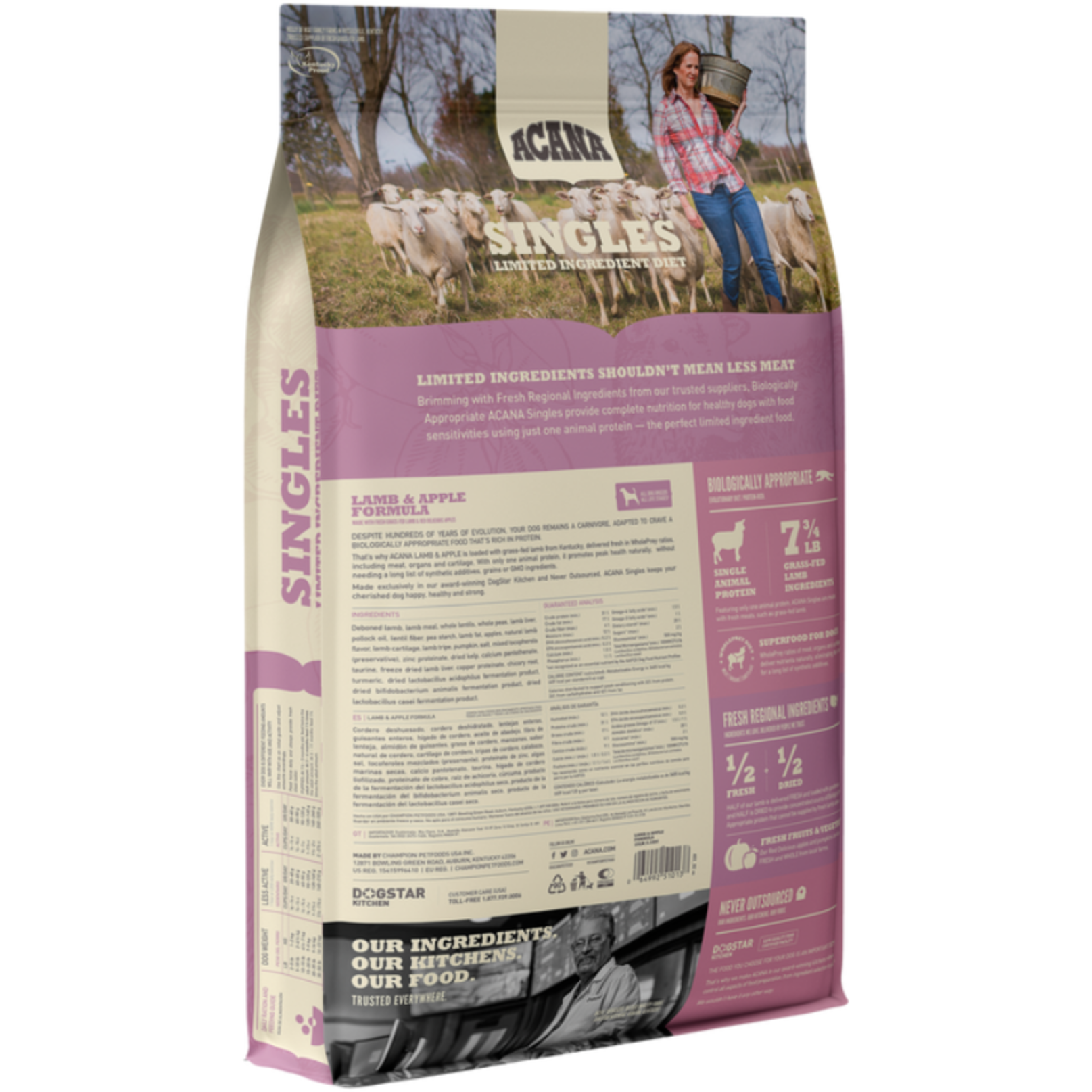 Acana Singles Lamb & Apple Dry Dog Food