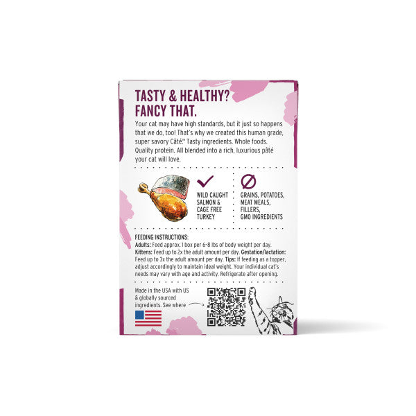The Honest Kitchen Cate Salmon & Turkey Pate Wet Cat Food, 12/5.5oz