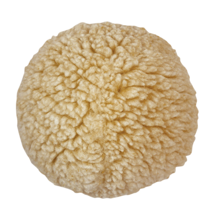 HuggleHounds HuggleFleece Natural Ball Plush Dog Toy