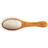 Bass Brushes Style & Detangle Alloy Pin Oval Brush For Dogs
