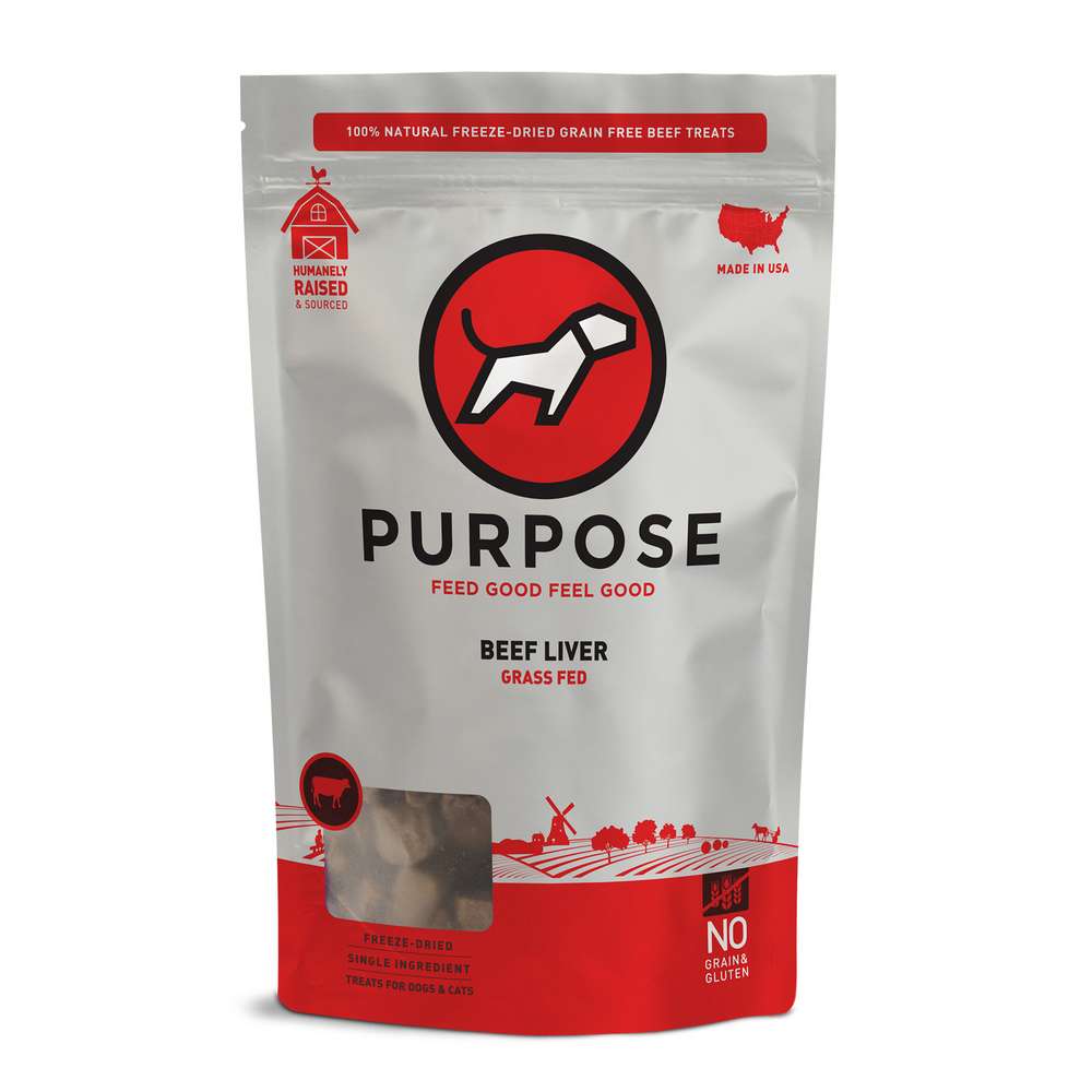 Purpose Freeze-Dried Beef Liver Dog Treats, 3oz