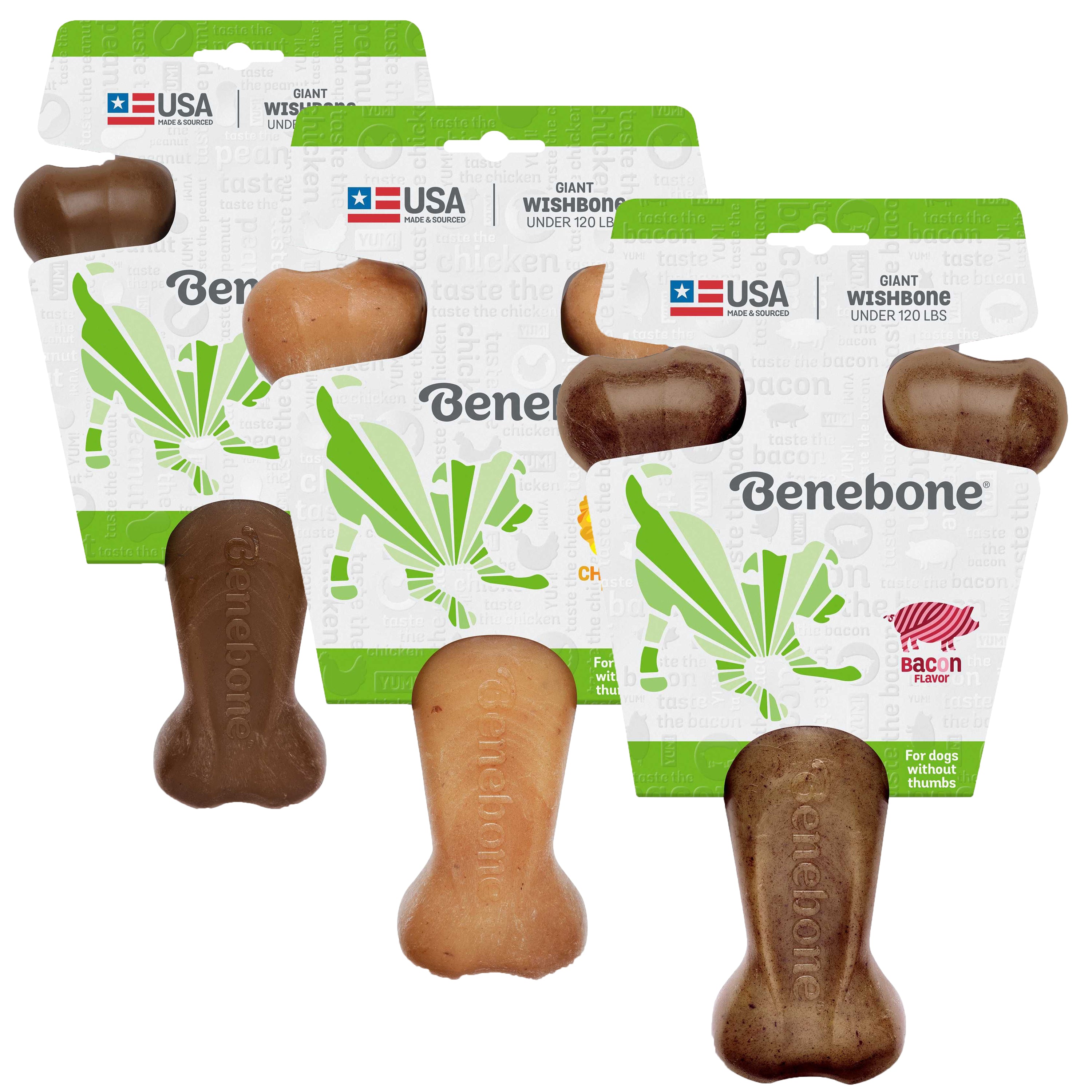 Benebone Wishbone Nylon Chew For Dogs, Giant