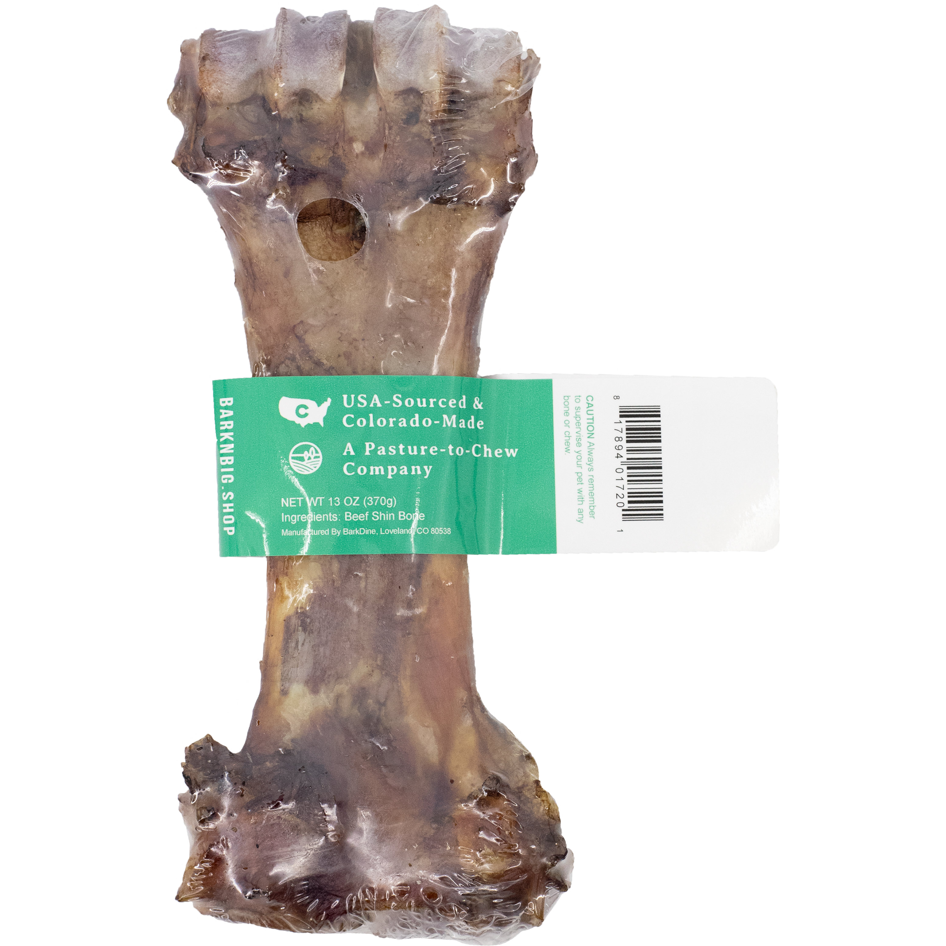 BarkNBig USA Beef Shin Bone Dog Treat, 7-9in