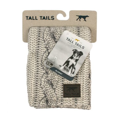 Tall Tails Cable Knit Print Dog Blanket, 30x40