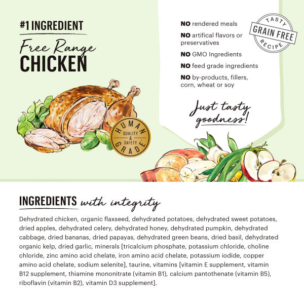 The Honest Kitchen Grain Free Chicken & Fish Recipe Dehydrated Cat