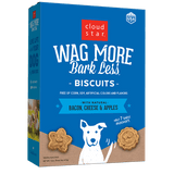 Cloud Star Wag More Bark Less Oven Baked Dog Treats with Bacon, Cheese & Apples