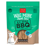 Cloud Star Wag More Bark Less K.C. Style BBQ Chicken Recipe Jerky Dog Treats, 10oz