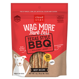 Cloud Star Wag More Bark Less Texas Style BBQ Beef Recipe Jerky Dog Treats, 10oz