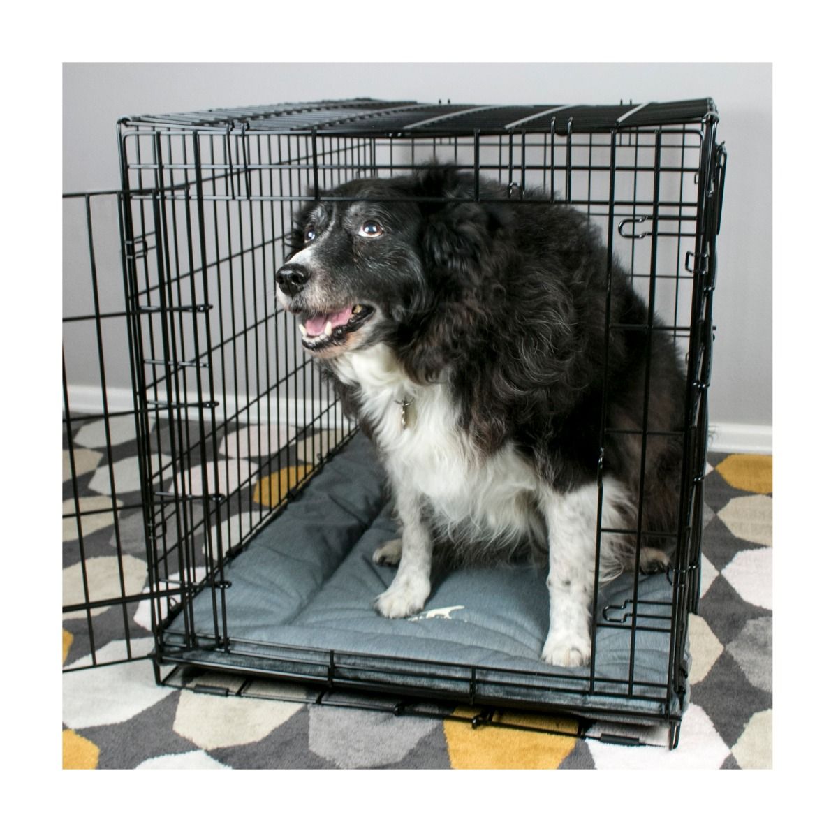 Tall Tails Dreamchaser Classic Crate Mat Dog Bed, Gray