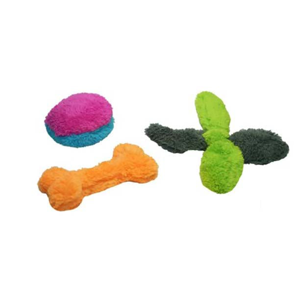 Cycle Dog USA Puppy Pack Dog Toy, 3pk