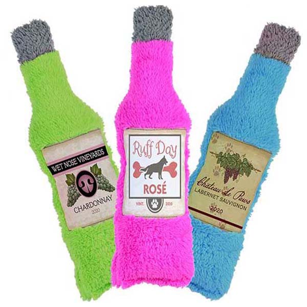 Cycle Dog USA BrewGear Wine Bottle Dog Toy, Assorted Cycle Dog USA BrewGear Wine Bottle Dog Toy, Assorted