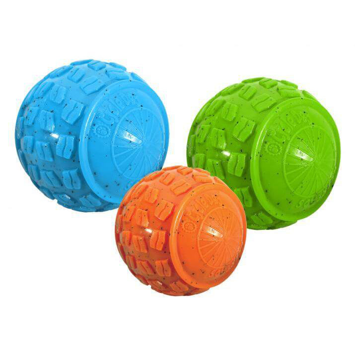Cycle Dog Ecolast High Roller Ball Rubber Dog Toy, Medium
