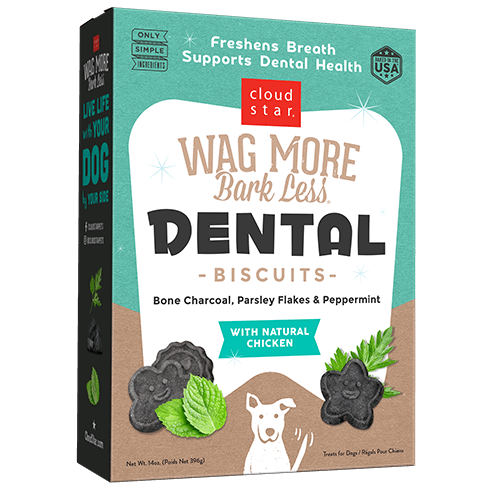 Cloud Star Wag More Bark Less Oven Baked Dental Dog Treats, 14oz