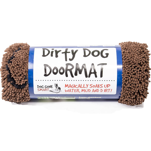 Dog Gone Smart Large Dirty Dog Doormat BROWN.
