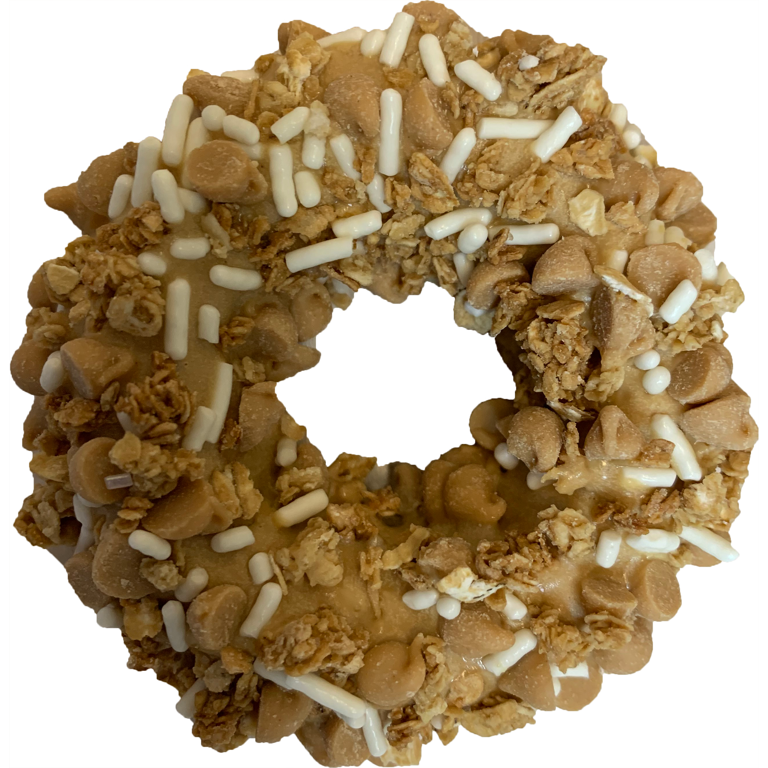 K9 Granola Factory Donut Shop Gourmet Donut For Dogs, Double Peanut Butter Crunch