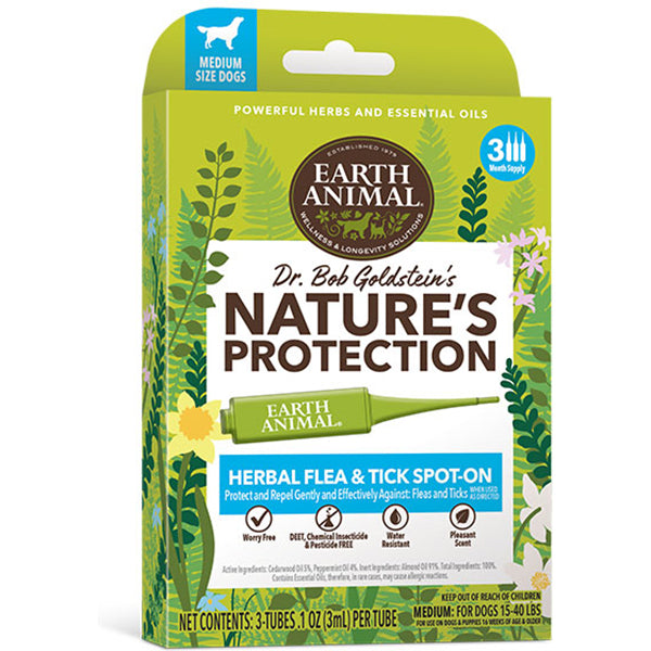 Earth Animal Nature's Protection Natural Herbal Flea & Tick Prevention for Dogs