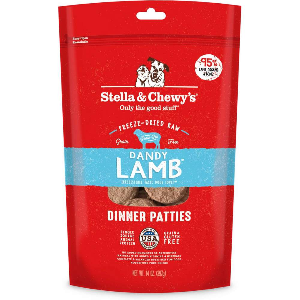 Stella & Chewy's Dandy Lamb Dinner Patties Freeze-Dried Dog Food