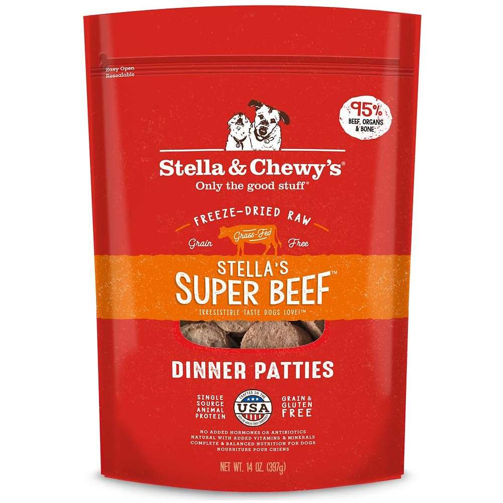 Stella & Chewy's Stella's Super Beef Dinner Patties Freeze-Dried Dog Food