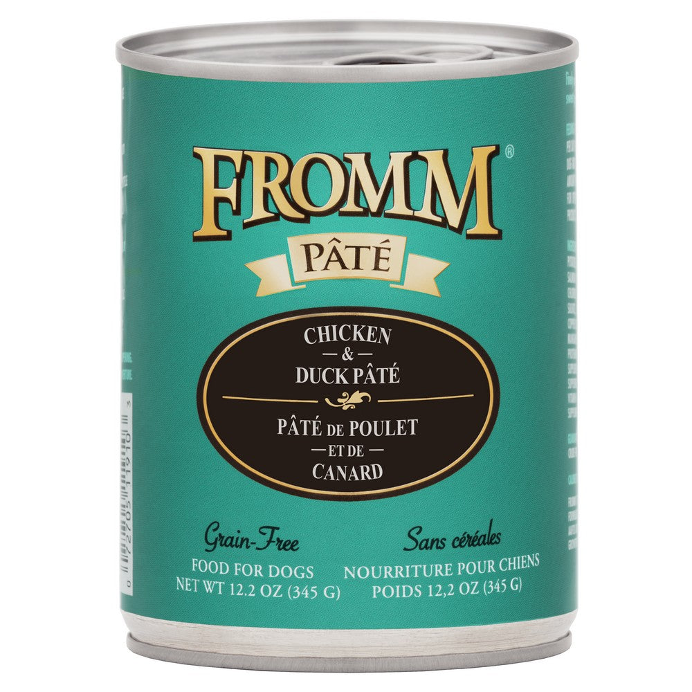 Fromm Gold Chicken & Duck Pate Canned Dog Food, 12/12.2oz