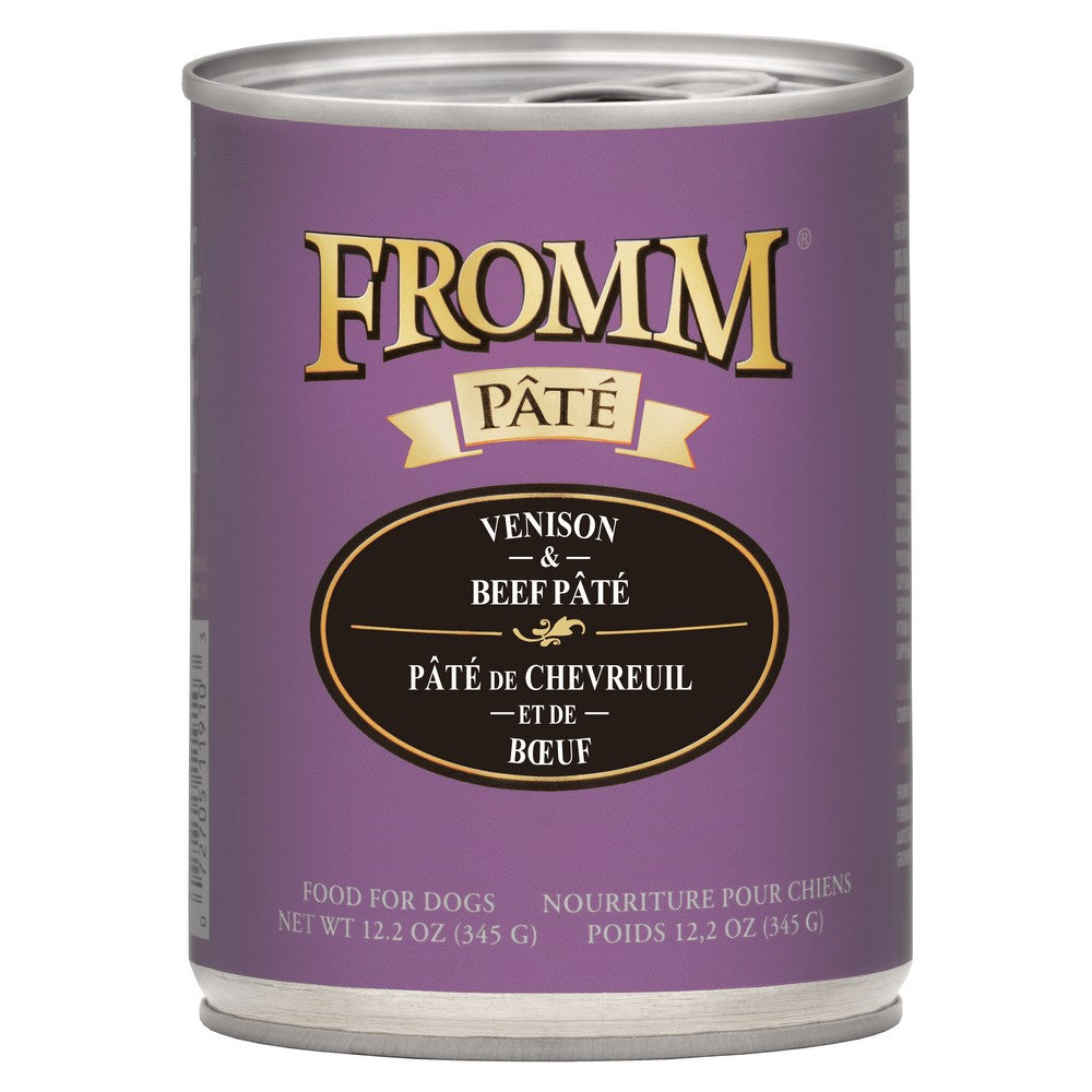 Fromm Gold Venison & Beef Pate Canned Dog Food, 12/12.2oz
