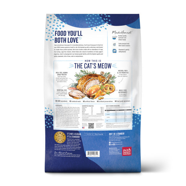 The Honest Kitchen Whole Food Clusters Grain Free Turkey & Chicken Dry Cat Food