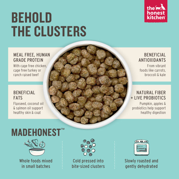 The Honest Kitchen Grain Free Whole Food Clusters Chicken Recipe Dry Dog Food