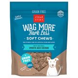 Cloud Star Wag More Bark Less Grain Free Soft & Chewy Dog Treats with Smooth Aged Cheddar, 5oz