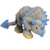 goDog Triceratops Dinosaur Durable Squeaky Plush Dog Toy