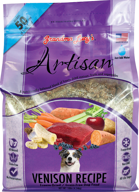 Grandma Lucy's Grain Free Artisan Venison Freeze Dried Dog Food