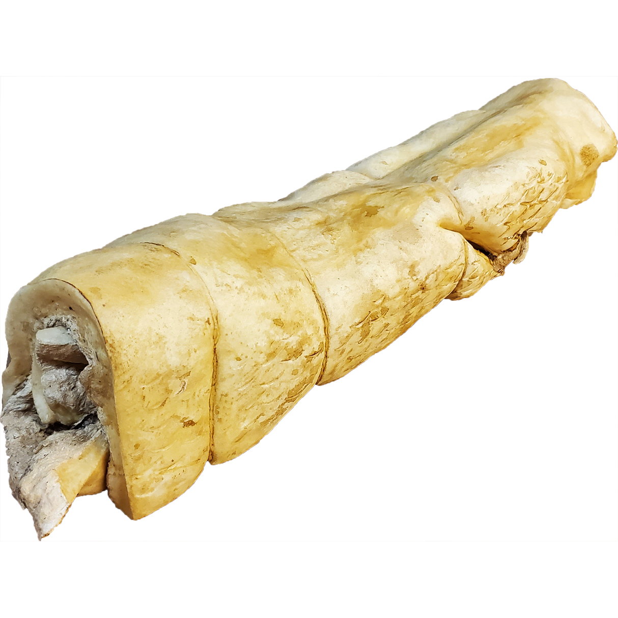 Premium Peanut Butter Flavored Beef Cheek Roll Chew For Dogs, 10-12"