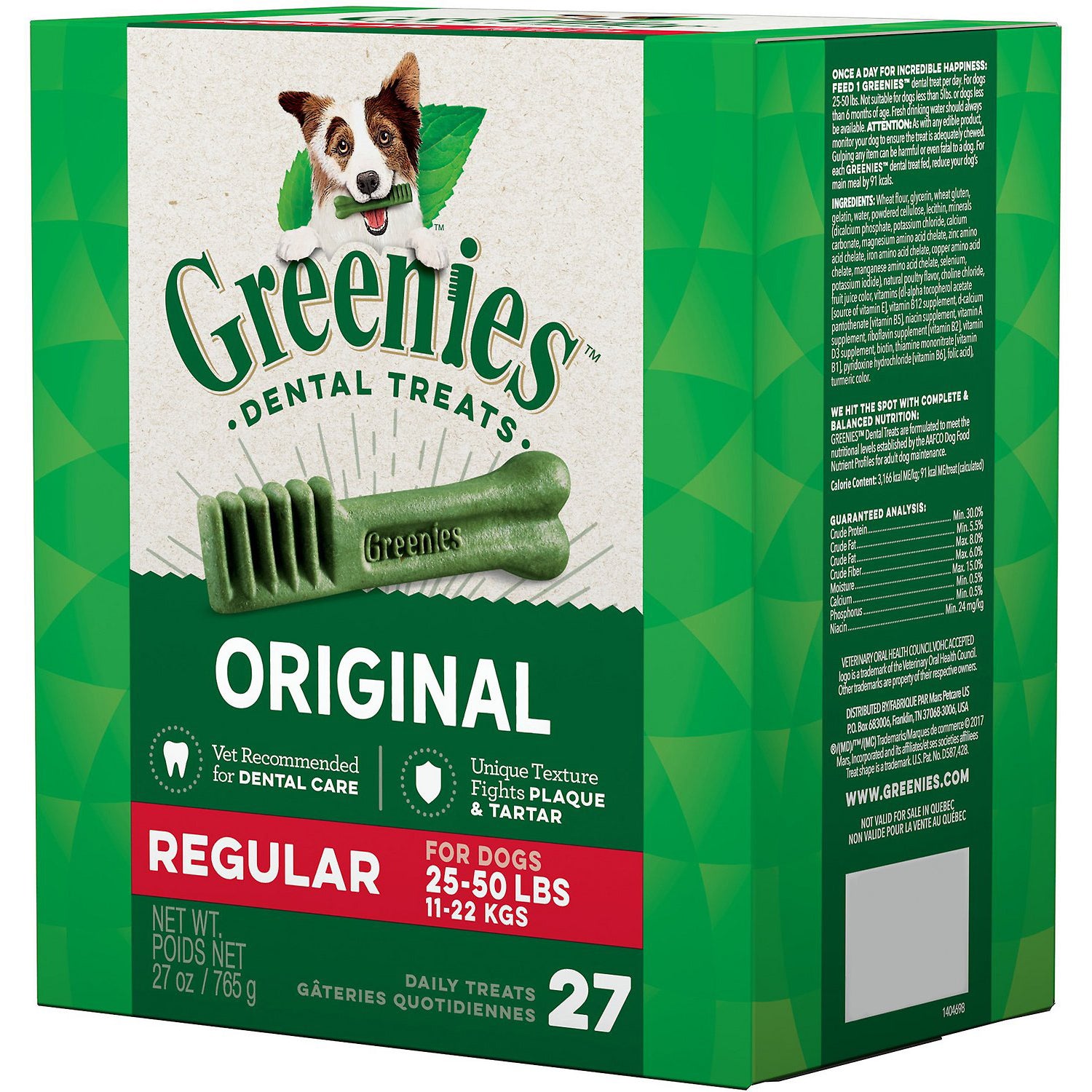 Greenies Regular Dental Dog Treats