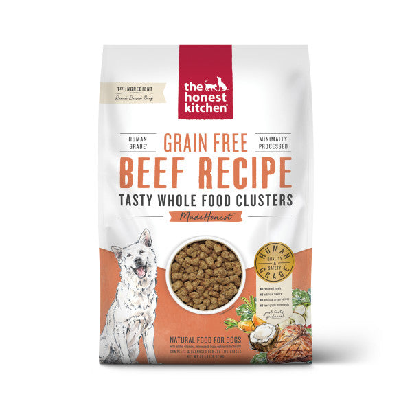 The Honest Kitchen Grain Free Whole Food Clusters Beef Recipe Dry Dog Food