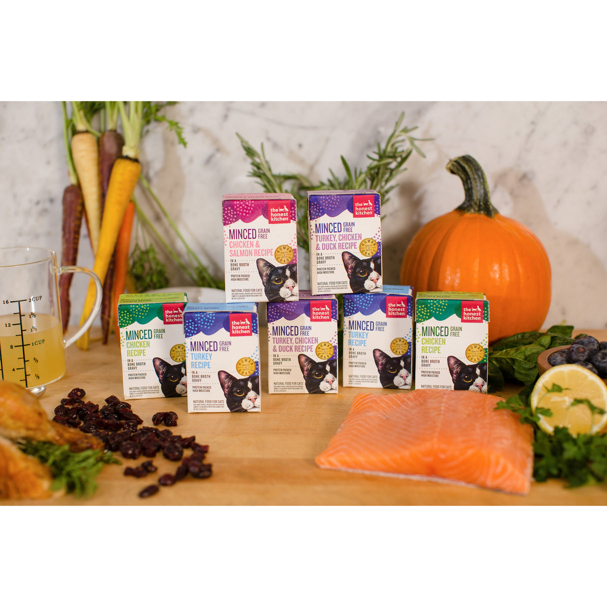 The Honest Kitchen Minced Turkey, Chicken & Duck in Bone Broth Gravy Wet Cat Food