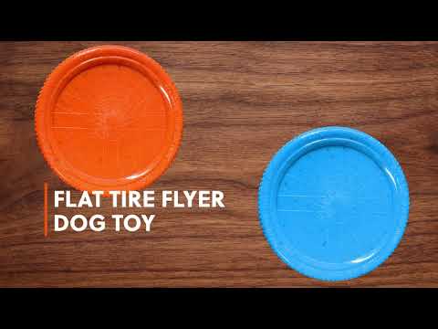 Cycle Dog Ecolast Flat Tire Flyer Rubber Dog Toy, Large