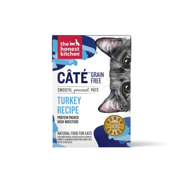 The Honest Kitchen Cate Turkey Pate Wet Cat Food, 12/5.5oz