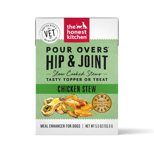 The Honest Kitchen Functional Pour Overs Joint & Mobility Support Chicken Stew Food Topper For Dogs, 12/5.5oz
