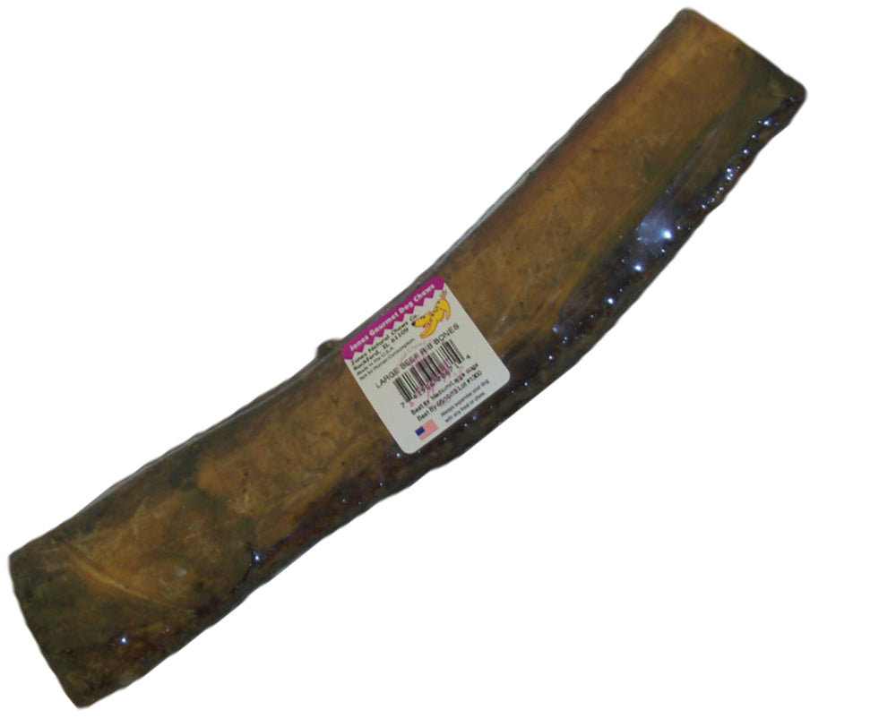 Jones Natural Beef Rib Bone Dog Chew, 10-12 inch