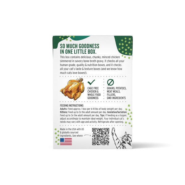 The Honest Kitchen Minced Chicken in Bone Broth Gravy Wet Cat Food