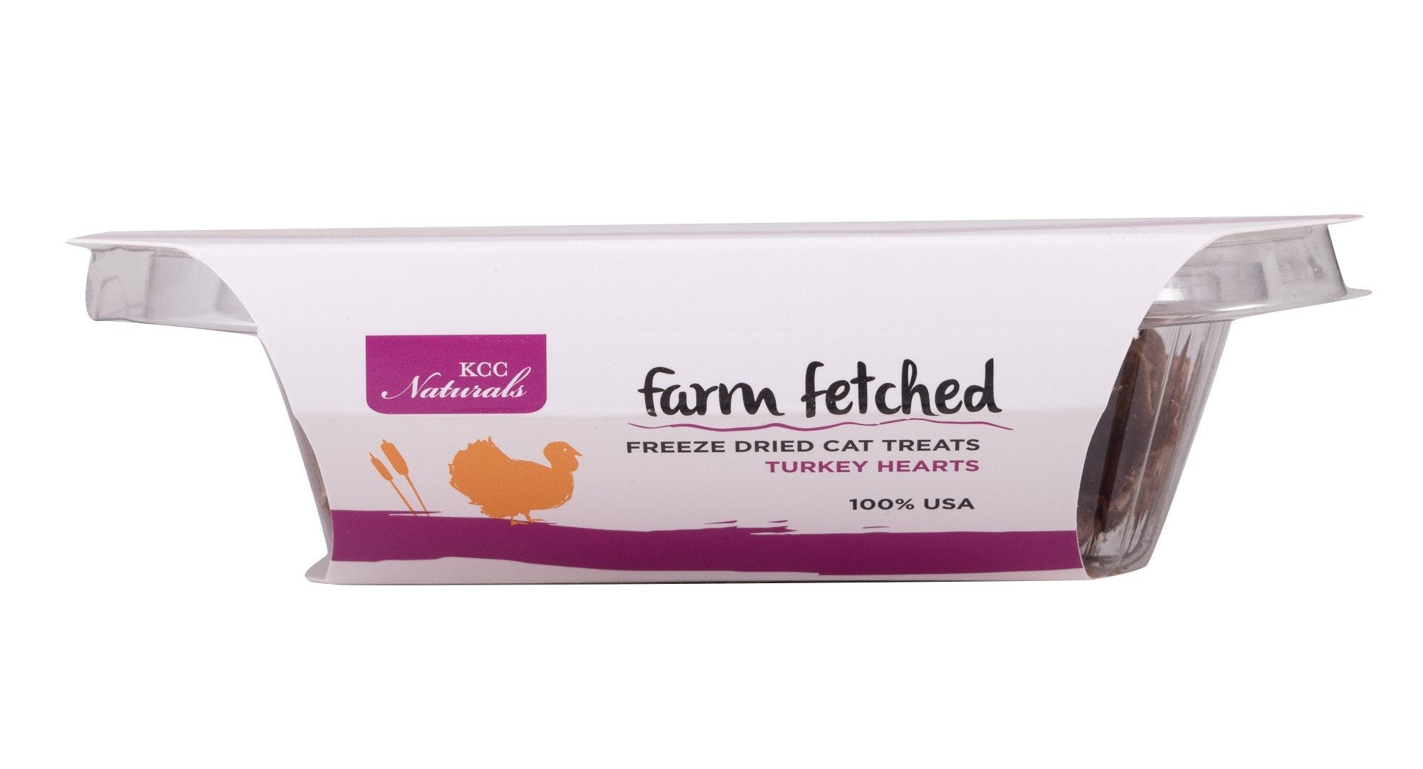KCC Natural Farms Freeze-Dried Turkey Hearts Cat Treats, 1oz