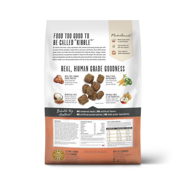 The Honest Kitchen Grain Free Whole Food Clusters Beef Recipe Dry Dog Food