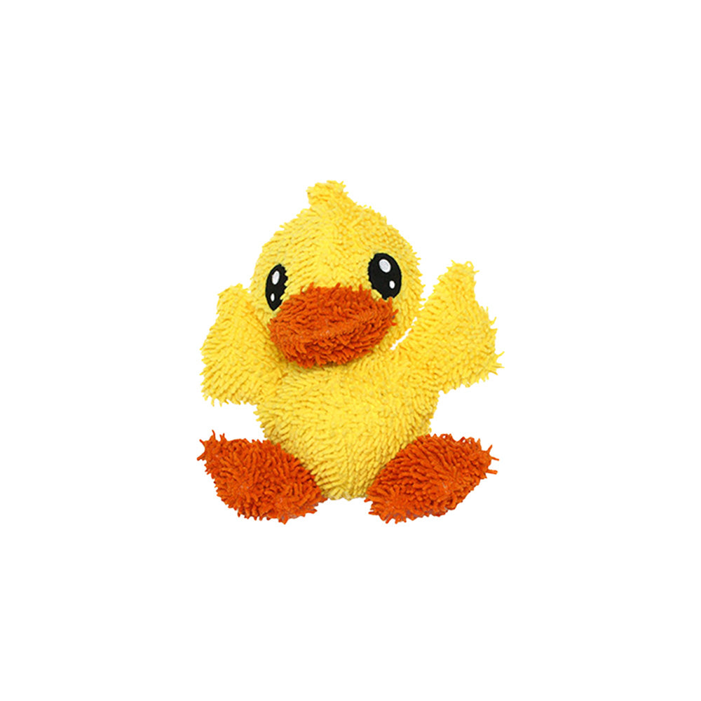 Tuffy Mighty Microfiber Ball Durable Squeaky Plush Dog Toy, Duck