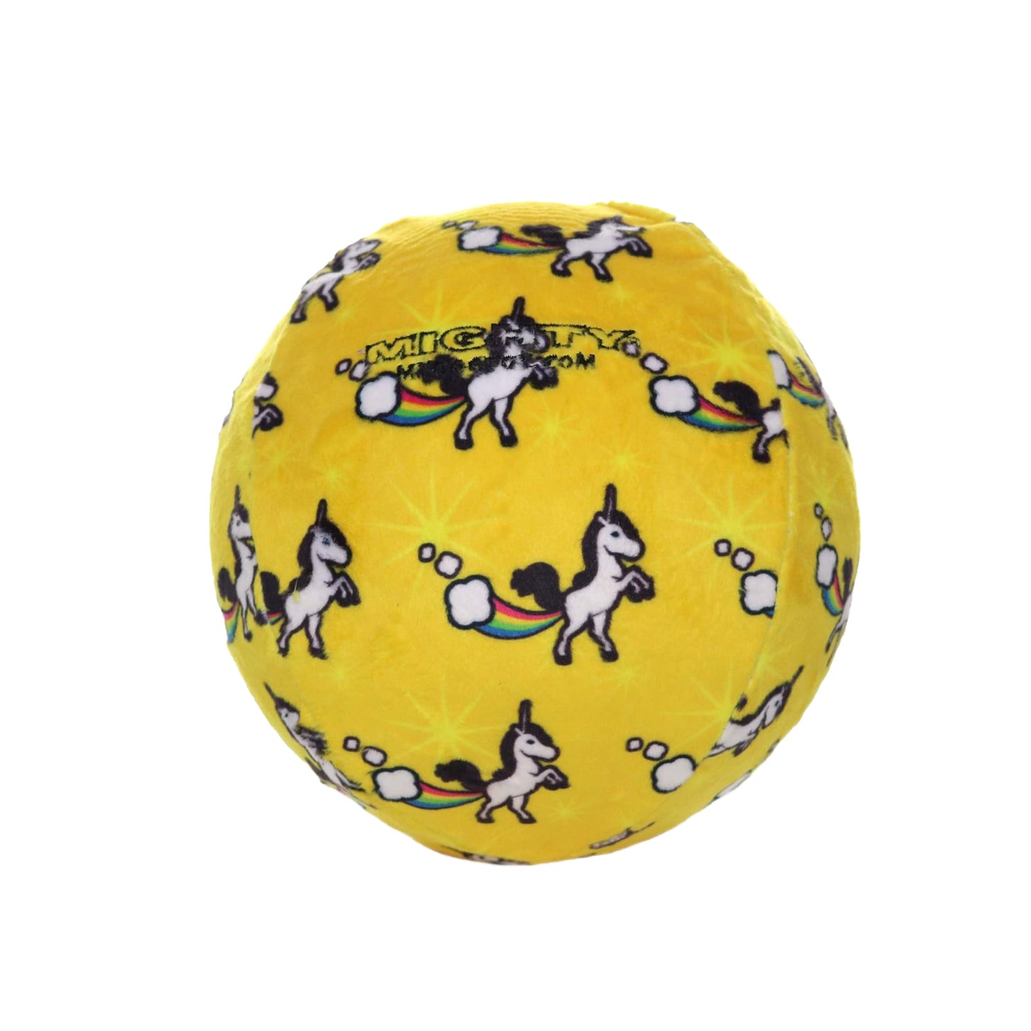 Tuffy Mighty Ball Durable Squeaky Dog Toy, Yellow