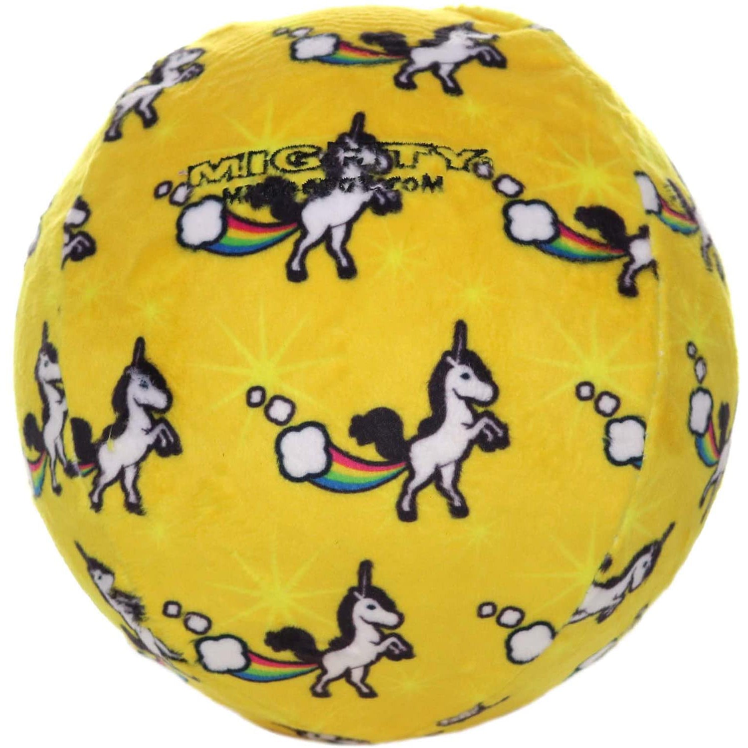 Tuffy Mighty Ball Durable Squeaky Dog Toy, Yellow