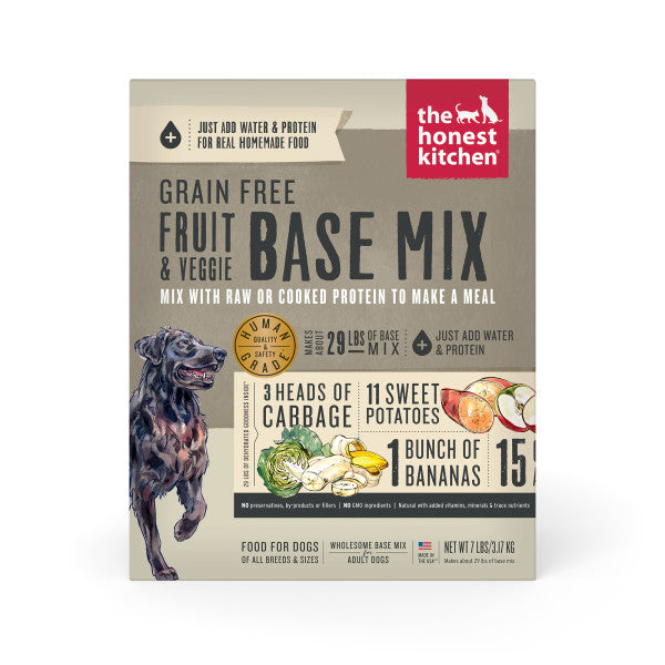 The Honest Kitchen Grain Free Fruit & Veggie Base Mix Dehydrated Dog Food